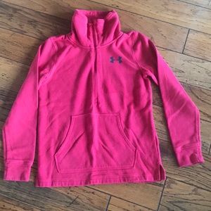 Under Armour Sweatshirt, 3/4” Zip Small